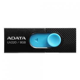 Usb flash drive adata uv220 8gb black/blue retail usb 2.0