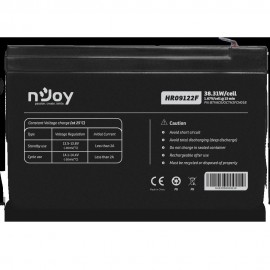 Acumulator njoy 12v 38.31w/cell  battery model hr09122f voltage 12v power