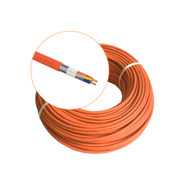 Cablu alarmare incendiuje-h(st)h e90 2x2x0.8 culoare manta: portocaliu rola 100