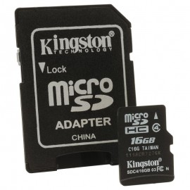 Microsdhc 16gb cl10 adaptor sd ks