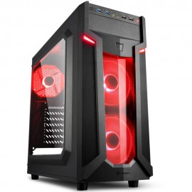 Carcasa sharkoon vg6-w red atx  general form factor: atx expansion
