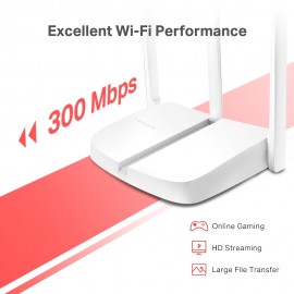 Router wireless mercusys n 300 mbps mw306r standarde wireless: ieee