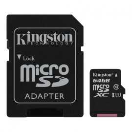 Microsd kingston 64gb select plus clasa 10 uhs-i performance r: